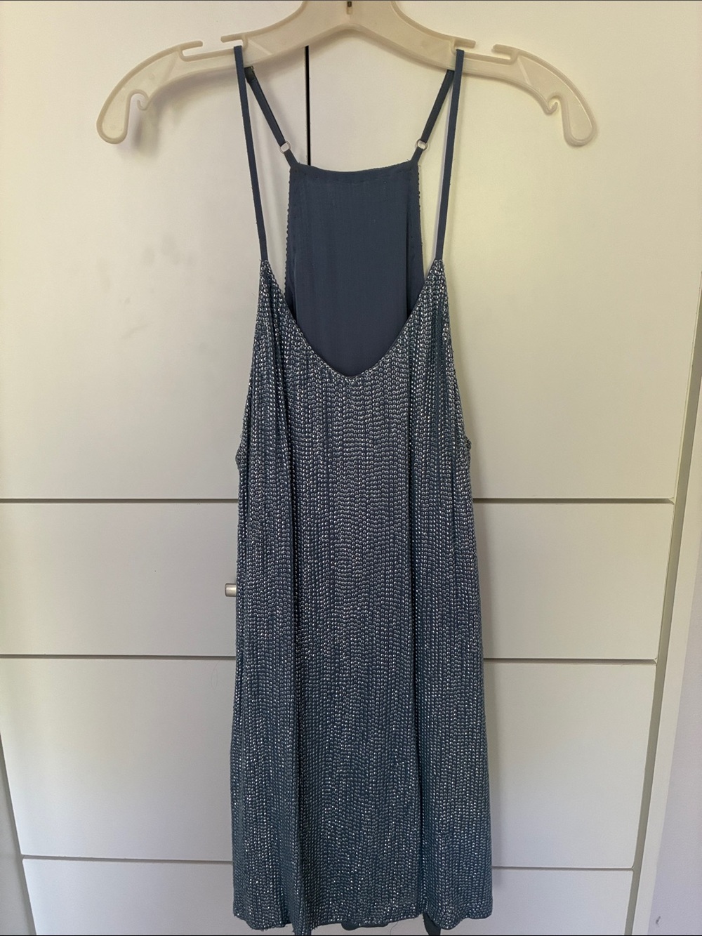 Women's Blue Spaghetti Strap dress